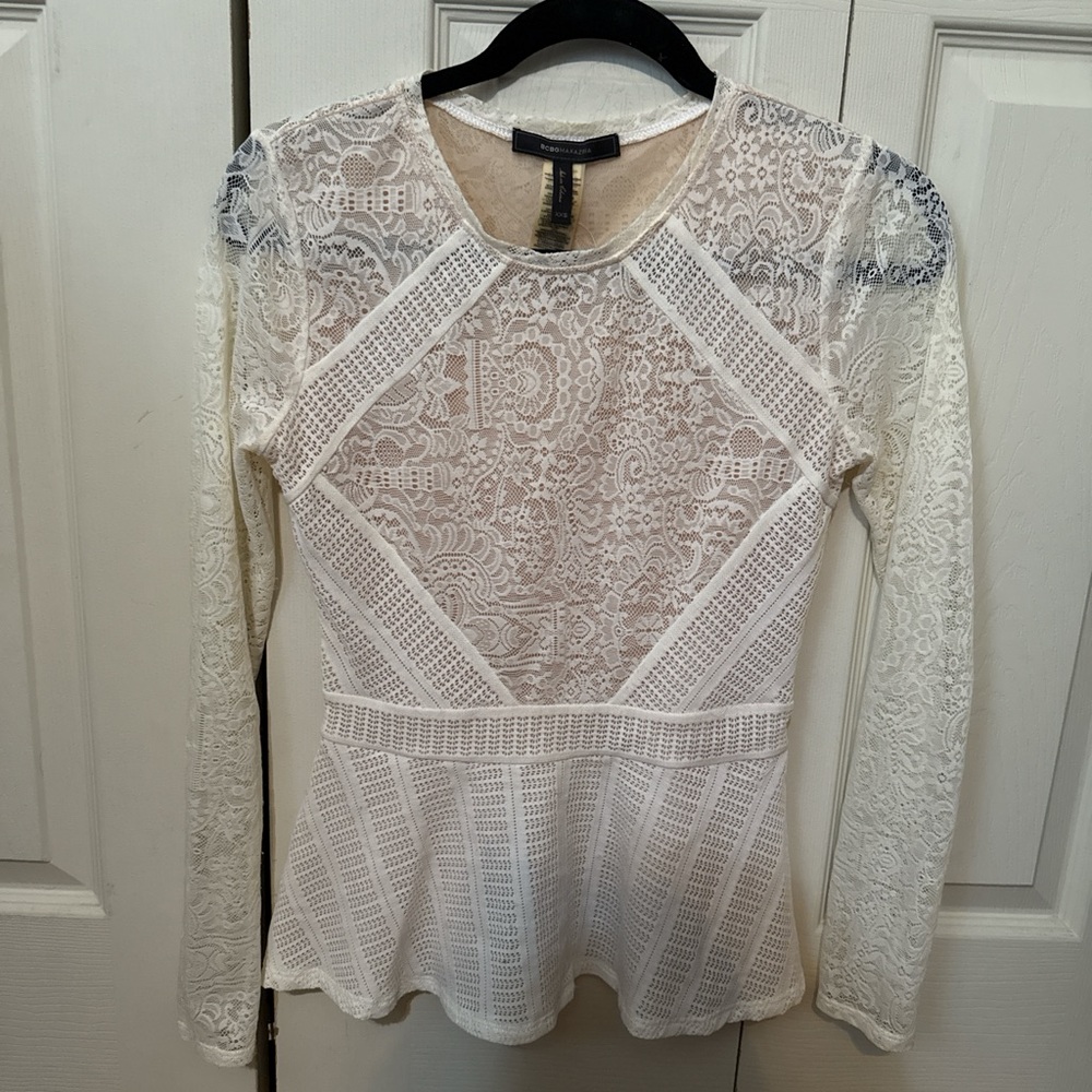 Elegant Lace Long Sleeve Top